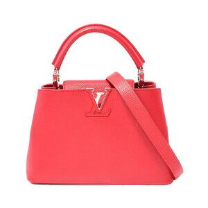 Louis Vuitton Capucines handbag Taurillon leather red